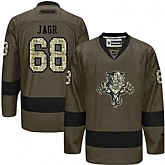 Glued Florida Panthers #68 Jaromir Jagr Green Salute to Service NHL Jersey,baseball caps,new era cap wholesale,wholesale hats